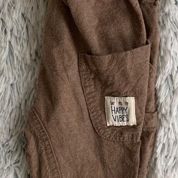 Zara baby boy suspenders 6 to 9 mths with button down shirt - Picture 5 of 5